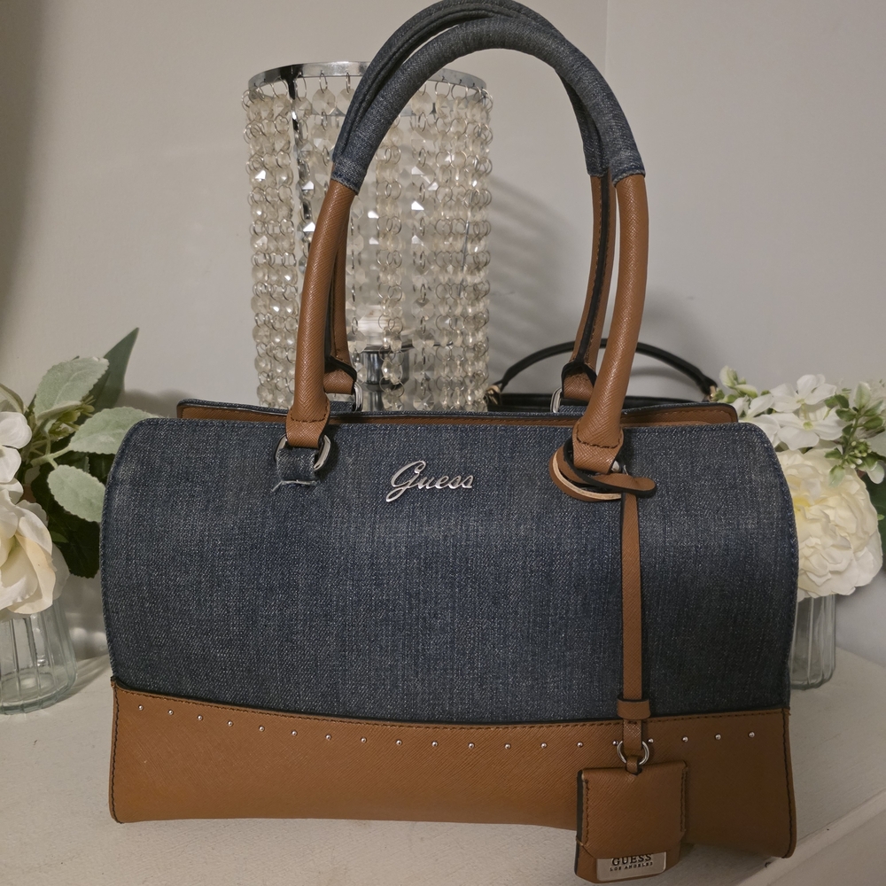 Guess Denim and Tan Women's Bag
